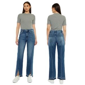 KanCan NWT Vintage 90’s Straight Leg Front Slit Seam Jeans Size 9/28
